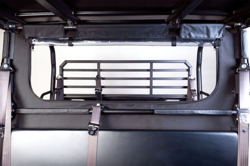 Kawasaki Mule Pro FX/FXT Soft Rear Windshield & Dust Panel by