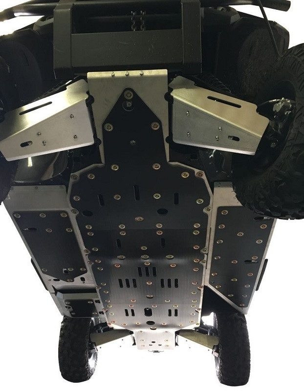 Kawasaki Mule Pro FX 10-Piece Complete Aluminum Or UHMW Skid Plate