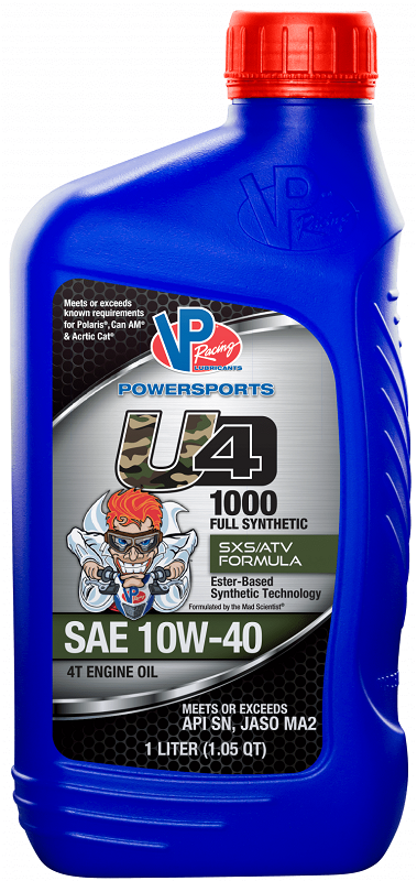 Kawasaki Mule/Teryx/KRX U4-1000 10W-40 Synthetic Engine Oil by VP Racing