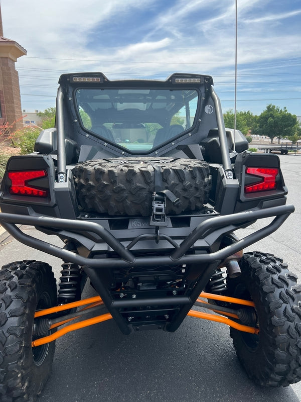 Kawasaki KRX 1000 Rear Glass Windshield by Dirt Warriors