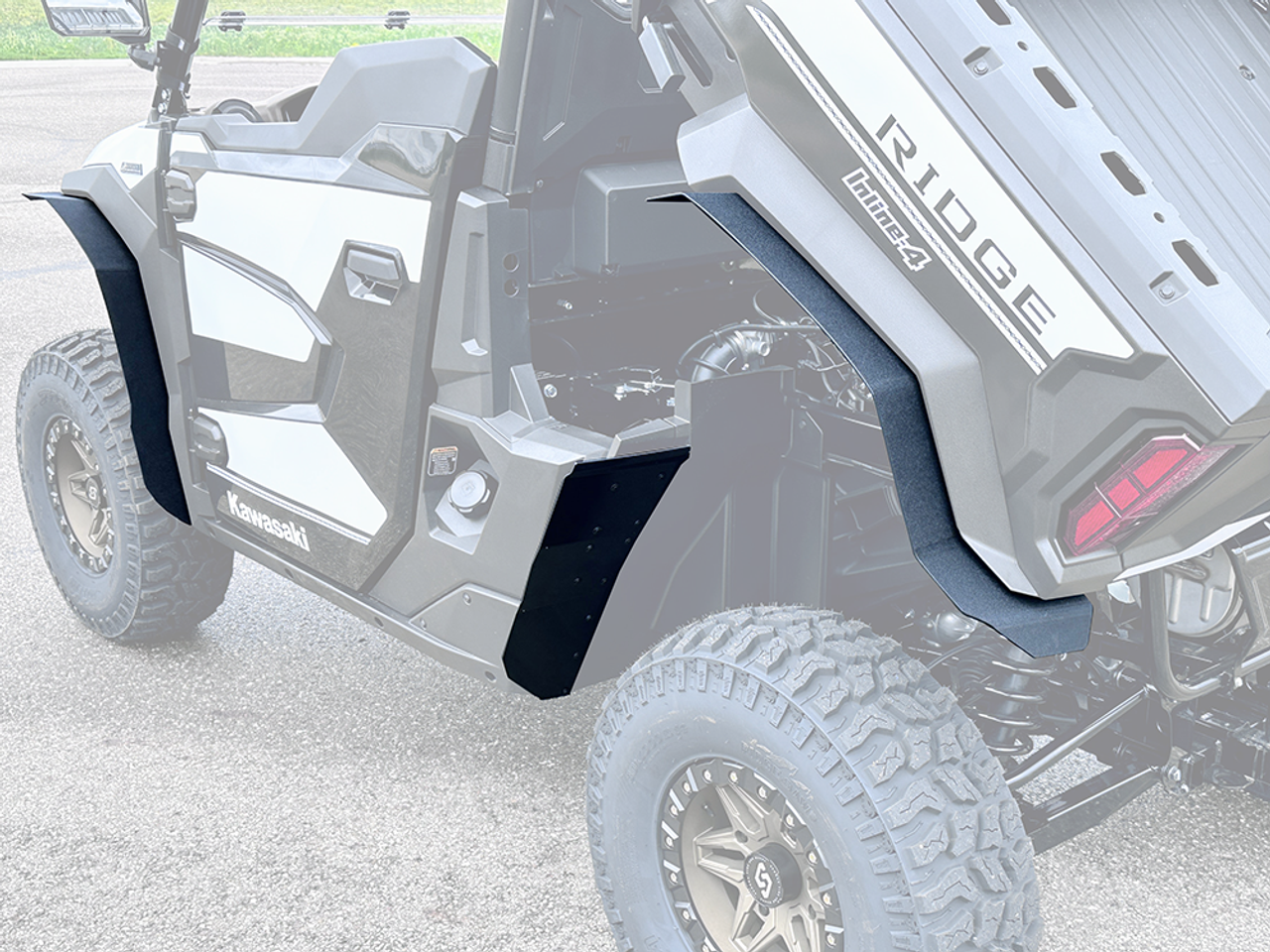 【WOOHWA】(GIMO) MUD FLARE LONG SK Kawasaki Ridge Fender Flares (Full set) by Spike Powersports