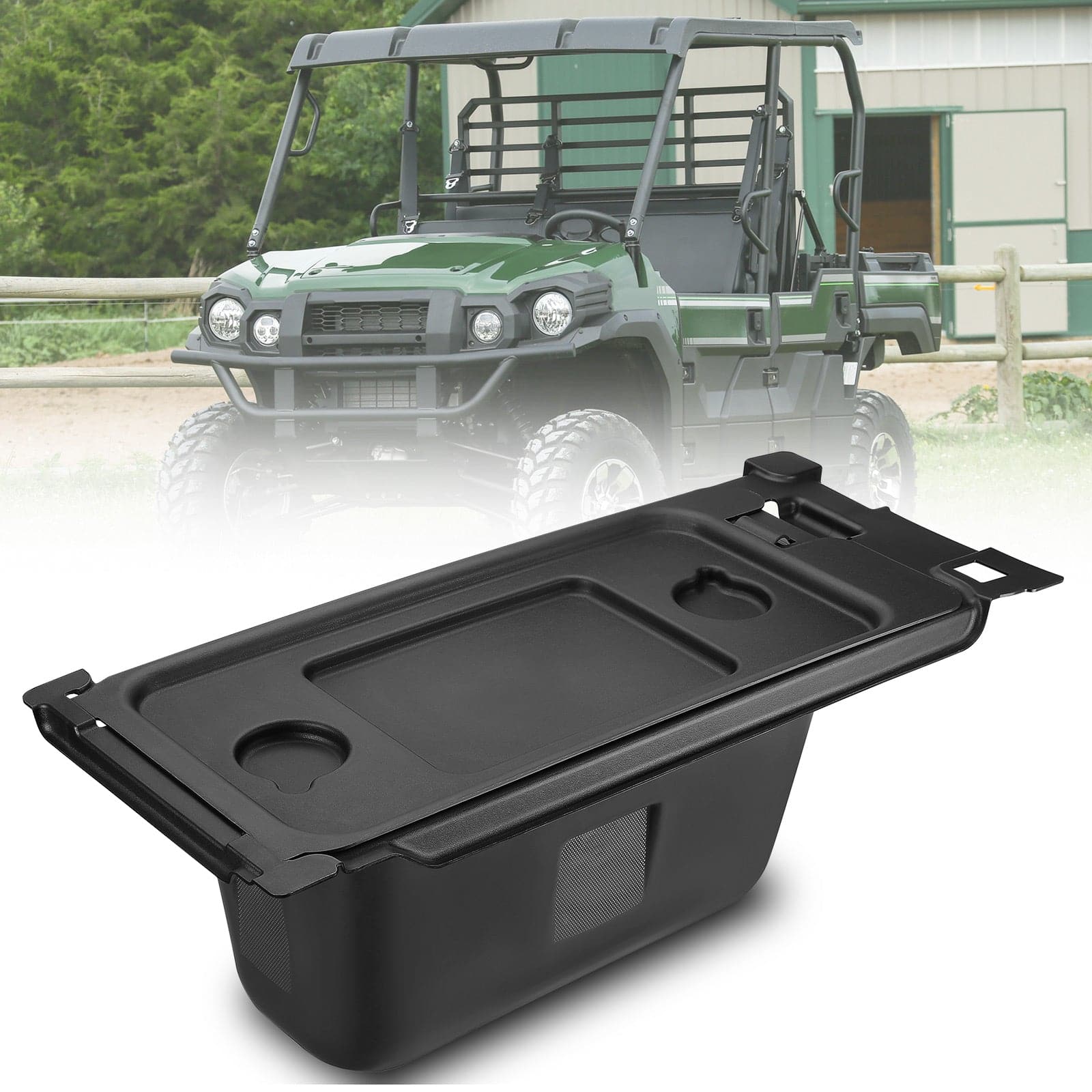 Kawasaki Mule Pro Under-Seat Storage Bin by Kemimoto B0113