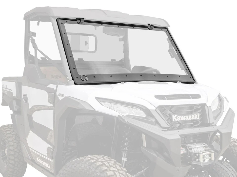 Kawasaki Ridge Scratch-Resistant Flip Windshield by SuperATV FWS-K