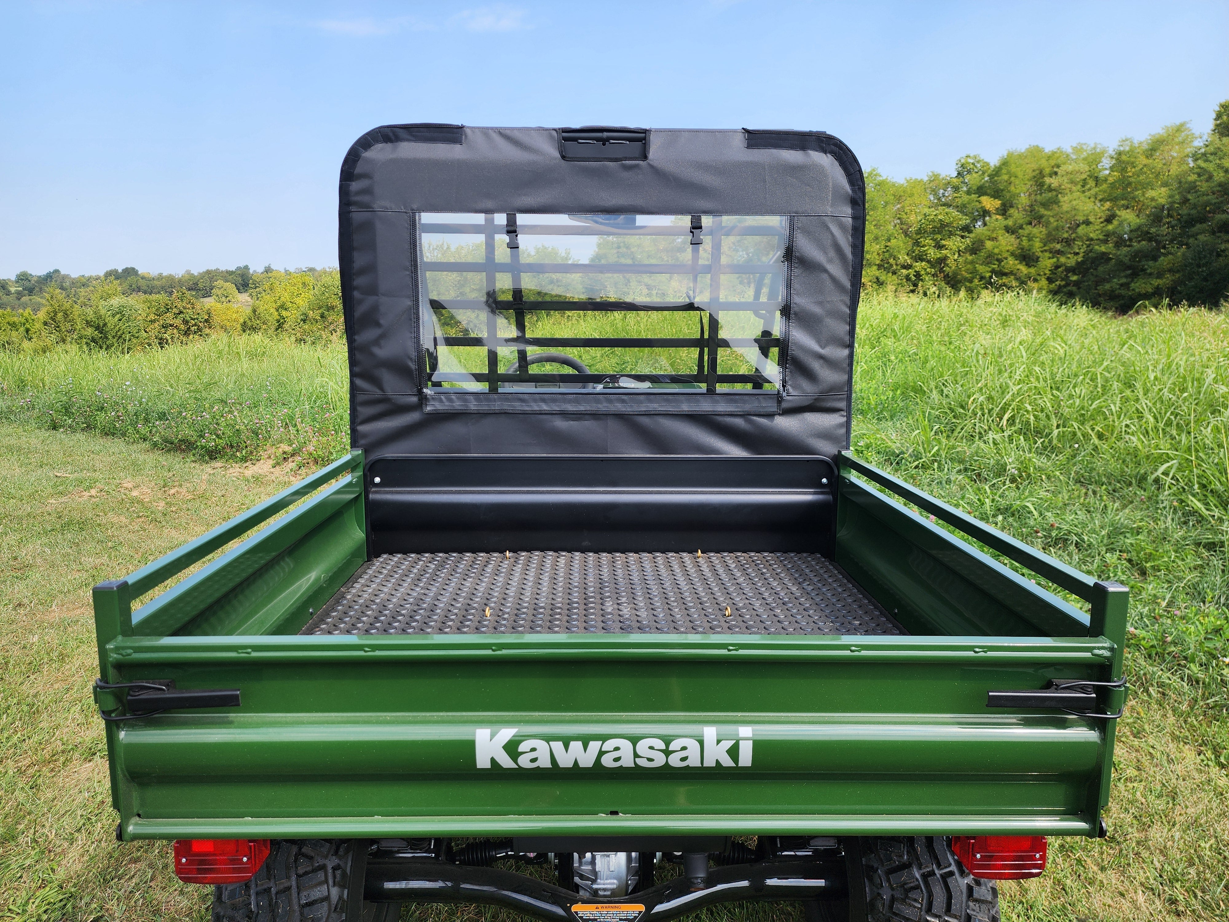 Kawasaki Mule 4000/4010 Soft Rear Windshield with Mesh/Vinyl