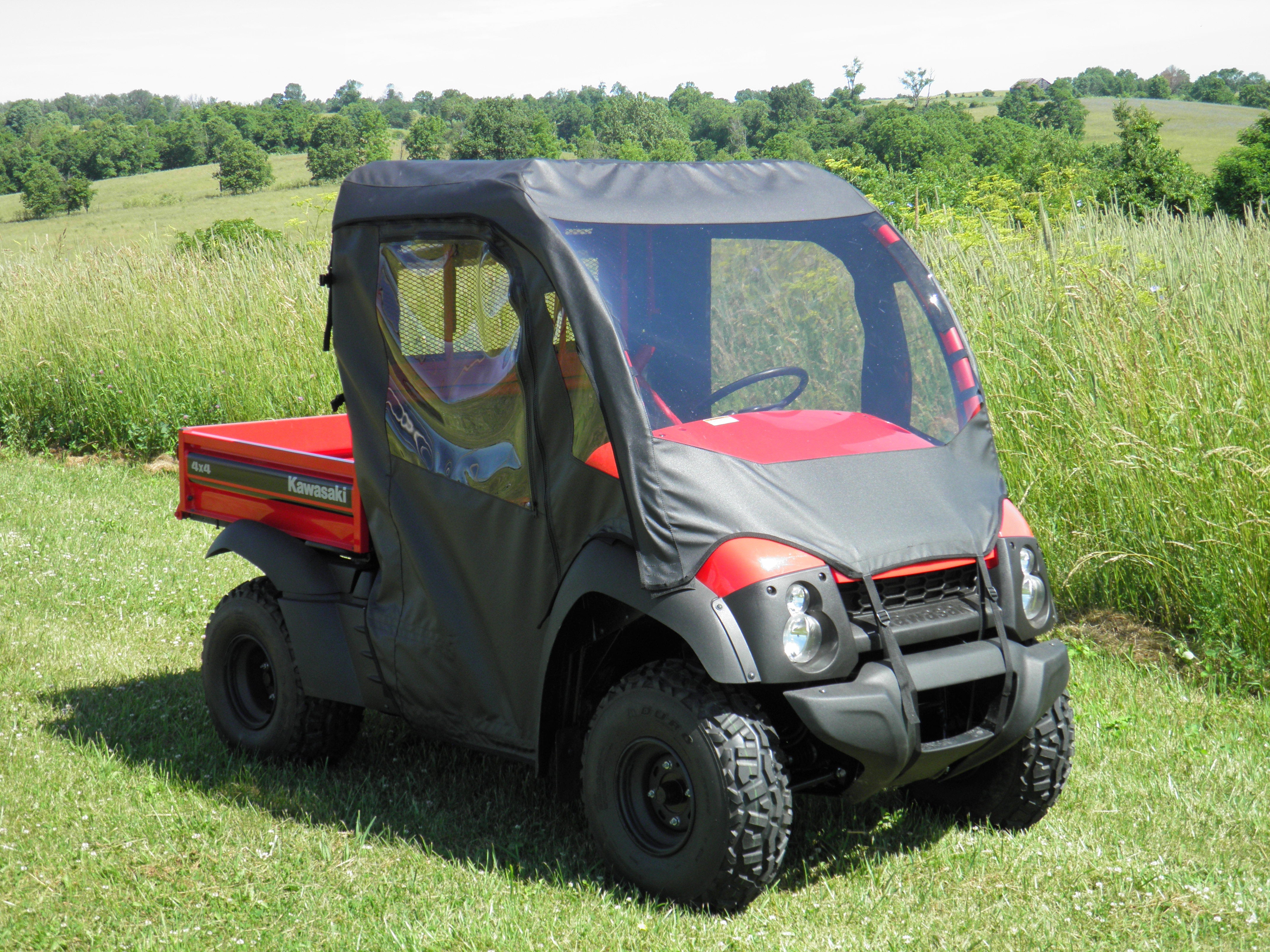 Kawasaki Mule 600/610 Full Cab Enclosure with Vinyl Windshield by