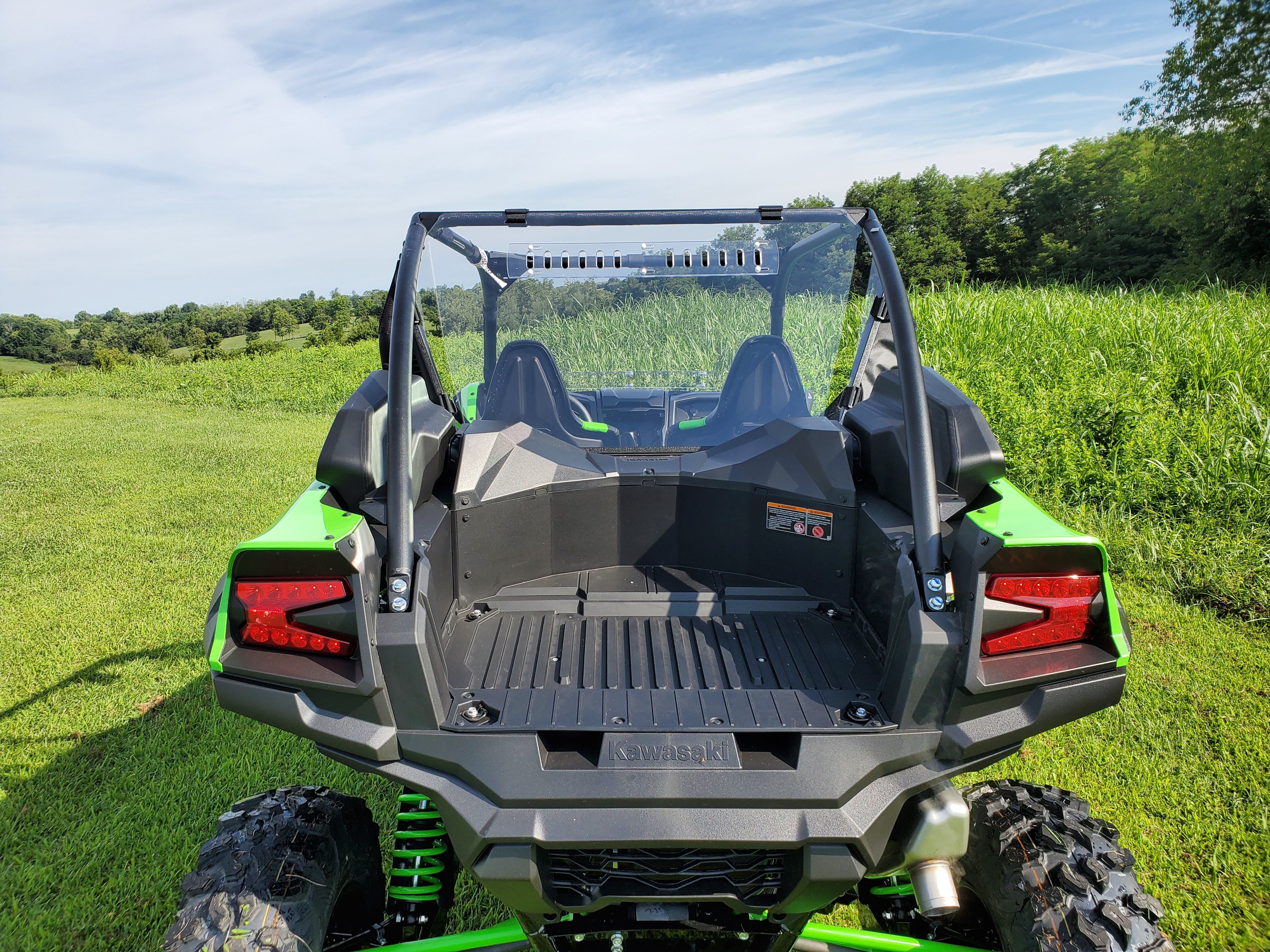 Kawasaki Teryx KRX - 1 Pc Lexan Back Panel w/Vent Option by 3 Star