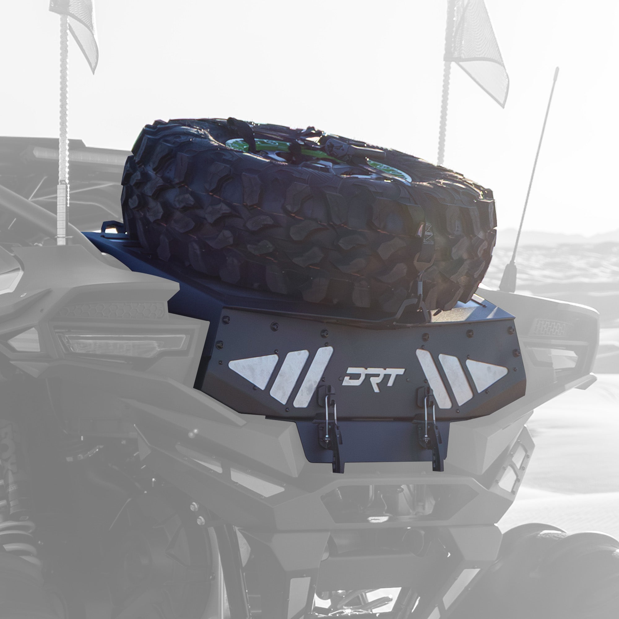 Kawasaki Teryx H2 Tire Carrier / Trunk Enclosure System by DRT
