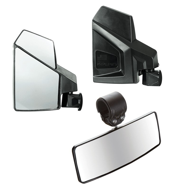 Kawasaki Mule / Ridge / Teryx / KRX Side & Rear View Mirror Combo