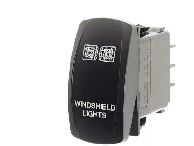 スィッチライト Kawasaki Teryx / Ridge / KRX / Mule Windshield Lights Rocker