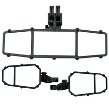 Side Rear View Mirror, Pair ATV UTV Side Rear View Mirror Adjustable with  Large Vision Replacement for Kawasaki Mule on OnBuy