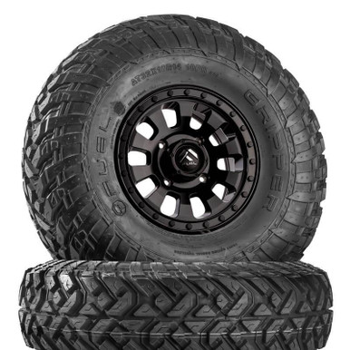 ＫＴ Kawasaki Mule / Teryx Fuel Tactic D630 Satin Black Wheels w| Fuel