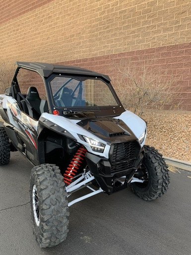 Kawasaki Teryx Front Glass Windshield by Dirt Warrior KTKRX1000-F-G-W