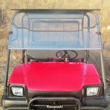 ざわざわ Kawasaki Mule 3010 Flip Up Front Windshield by Dot Weld Off