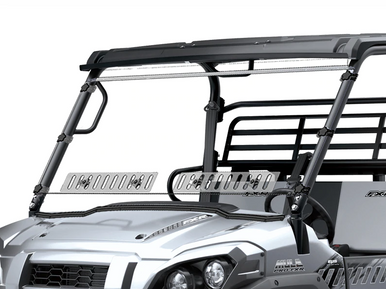 Kawasaki Mule Pro-FXR Full Scratch Resistant Windshield W/Dual
