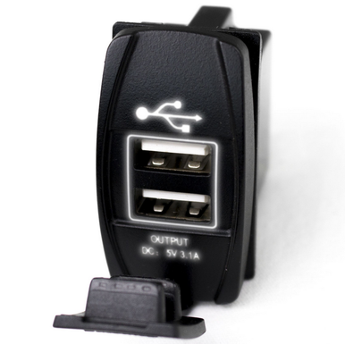 Kawasaki Teryx / Ridge / KRX / Mule LED USB Charge Panel Rocker