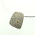 18k white gold and silver mokume gane large Fower Neukit pendant with 22k gold and diamond detail