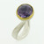 Checkerboard Amethyst Ring