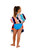 Girls Frilled Two Piece Swimwear - Blue Moon