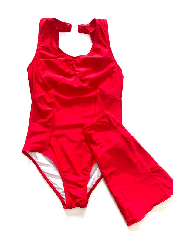 Leotard and EP Skirt Set "Willow" Red Coat W10 / W8 Skirt