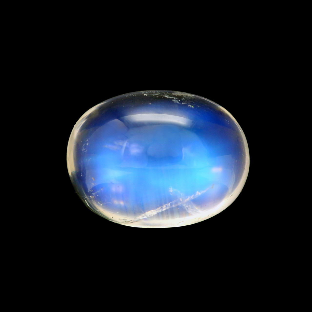 Rainbow Moonstone Oval Cabochon 8X11 mm 4.34 Carats GSCRMO119