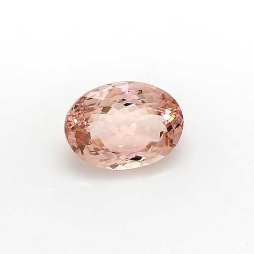 Peach Morganite Oval Faceted 5.91 Carats 14X10 mm GSCPEMO112