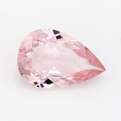 Peach Morganite Pear Faceted 1.90 Carats 12X8 mm GSCPEMO115