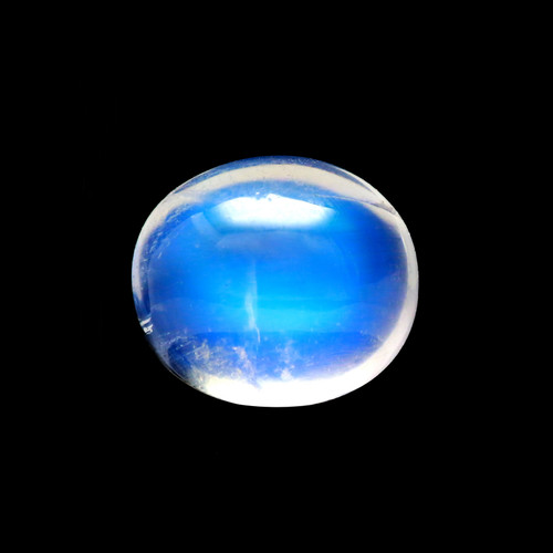 Rainbow Moonstone  Oval Cabochon  9X10 mm 3.96 Carats  GSCRMO103