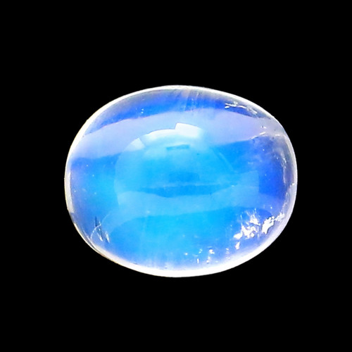 Rainbow Moonstone  Oval Cabochon 9X11 mm 4.38 Carats  GSCRMO107