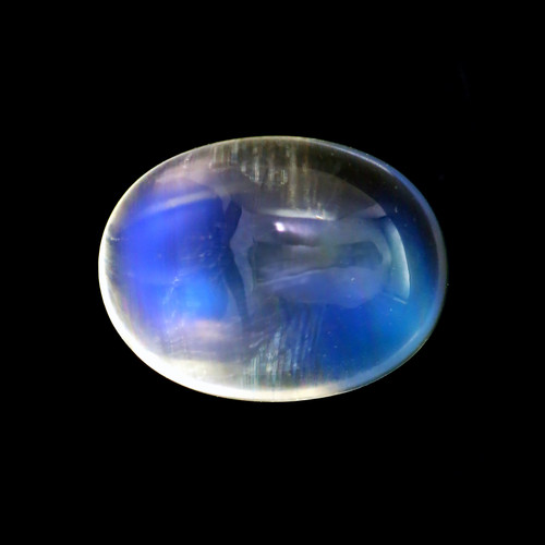 Rainbow Moonstone  Oval Cabochon 12X9 mm 4.62 Carats  GSCRMO114