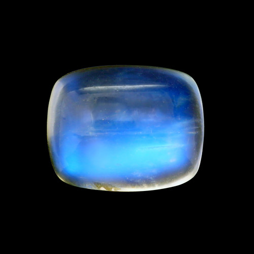 Rainbow Moonstone  Cushion Cabochon 8X10 mm 3.16 Carats  GSCRMO131