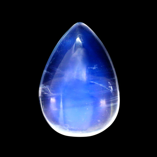 Rainbow Moonstone Pear Cabochon 3.27 Carats 12X8 mm GSCRMO169