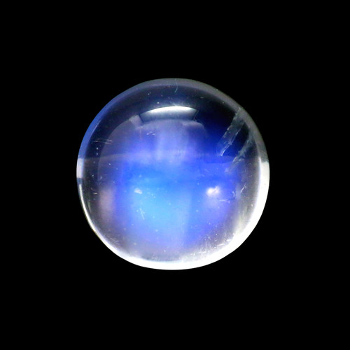 Rainbow Moonstone Round Cabochon 2.85 Carats 9X9 mm GSCRMO174