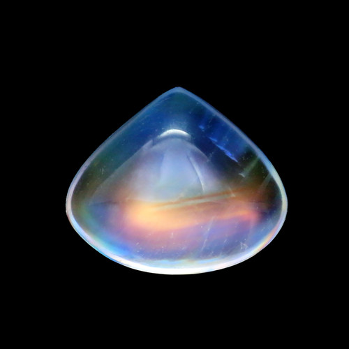 Rainbow Moonstone Heart Cabochon 9X10 mm 2.81 Carats  GSCRMO177