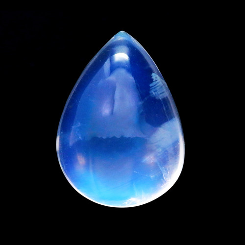 Rainbow Moonstone Pear Cabochon 8X11 mm 3.33 Carats  GSCRMO185