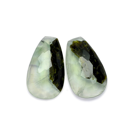 Moss Agate Fancy Faceted 16X28 mm 1 Pair 30.50 Carats GSCMA003