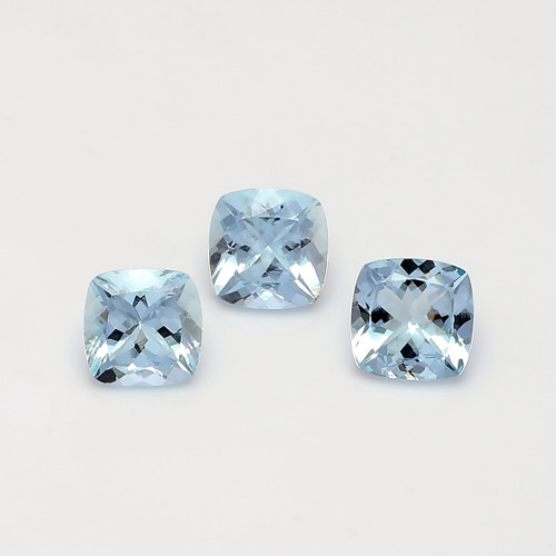 Aquamarine Cushion Faceted 8X8 mm  GSCAQ111