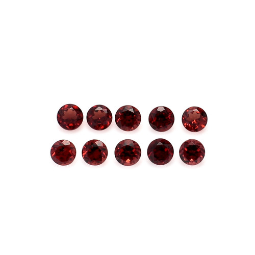 Garnet Round Faceted 4X4 mm 10 Piece 3.59 Carats GSCGA031