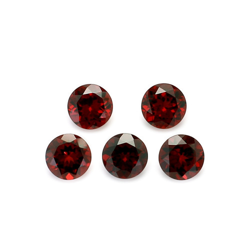 Garnet Round Faceted 8X8 mm 5 Piece 11.44 Carats GSCGA035