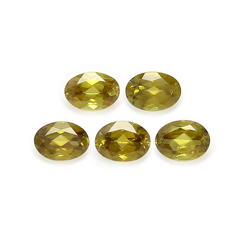 Sphene  Oval Faceted  5X7 mm 5 Piece 5.20 Carats GSCSPH020