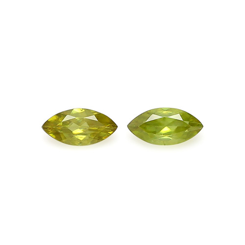 Sphene  Marquise Faceted  5X10 mm 2 Piece 2.21 Carats GSCSPH021