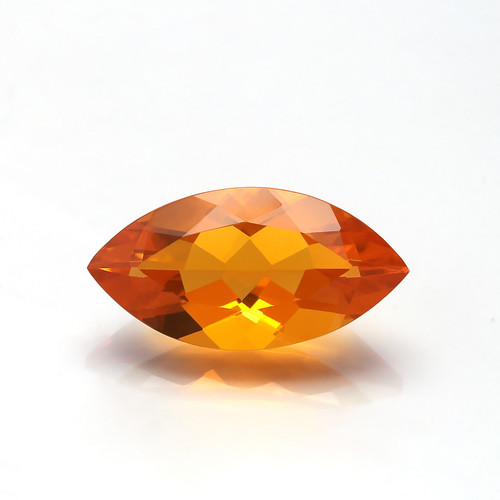 Fire Opal Marquise  Faceted  8X16 mm  2.73 Carats  GSCFO075