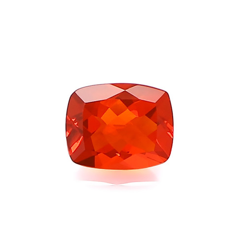 Fire Opal Cushion Faceted  8X10 mm  2.01 Carats  GSCFO086