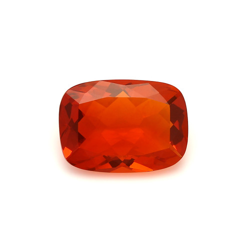 Fire Opal Cushion Faceted 10X14 mm 4.14 Carats GSCFO152