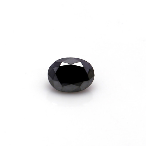 Natural Black Diamond Oval  5.29X7.11 mm 1.25 Carats GSCBD011