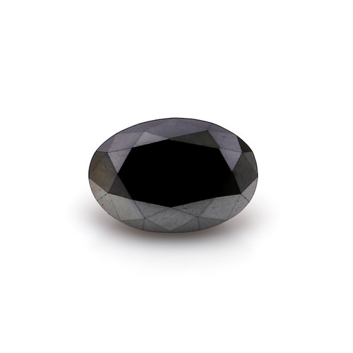 Natural Black Diamond  Oval  5.79X8.40 mm 1.77 Carats GSCBD027