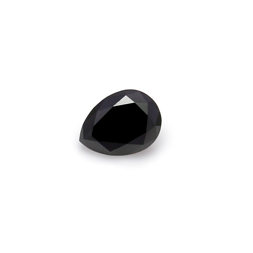 Natural Black Diamond  Pear  6.03X8.05 mm 1.32 Carats GSCBD036