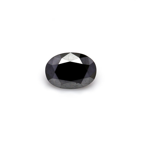Natural Black Diamond  Oval 6.34X8.84mm 1.61 Carat GSCBD043