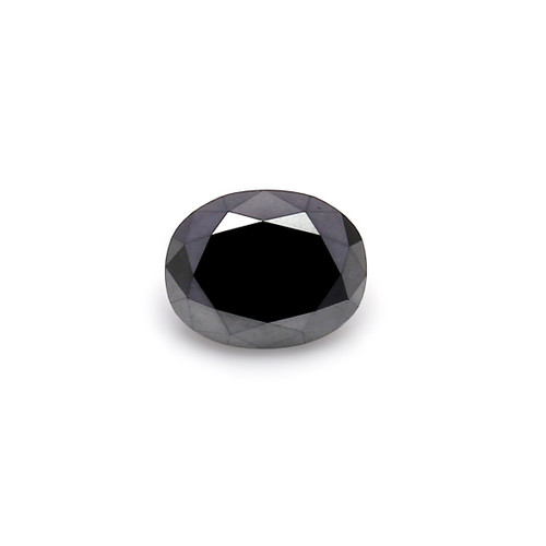 Natural Black Diamond  Oval 6.53X8.22mm 1.96 Carat GSCBD046