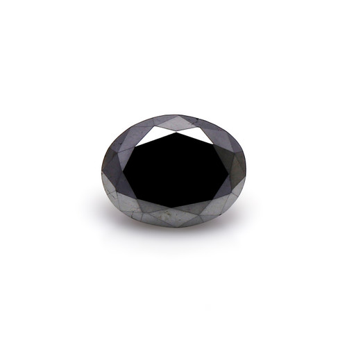 Natural Black Diamond  Oval 6.59X8.40 mm 2.04 Carats GSCBD048