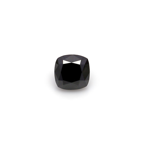 Natural Black Diamond  Cushion 6X6 mm 1.37 Carat GSCBD051